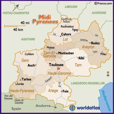 mapa Tolosa eta inguruko