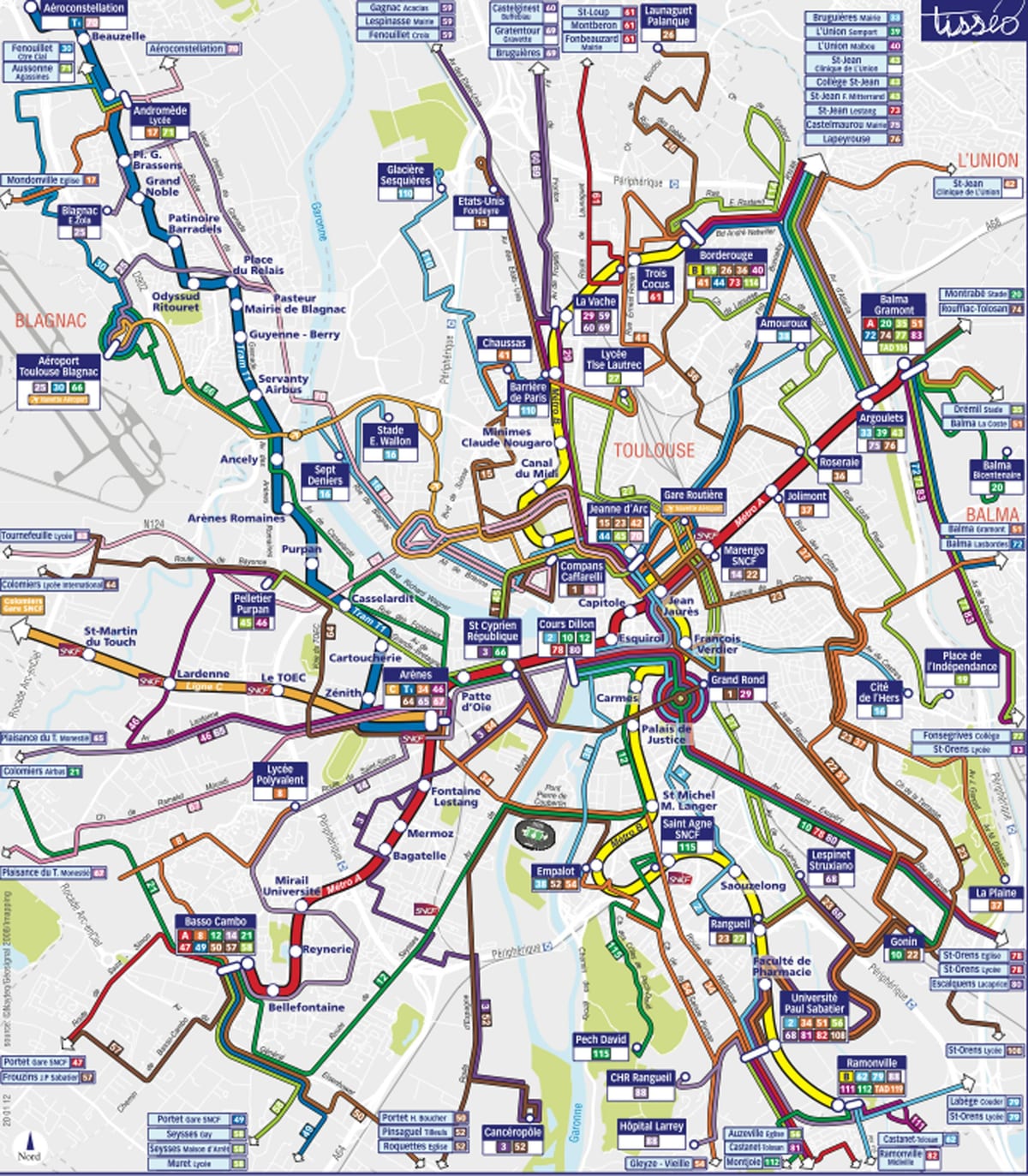 Tolosa autobus ibilbidea mapa