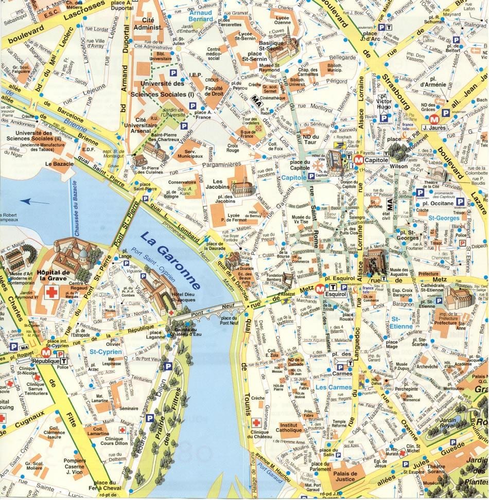 mapa Tolosa auzo