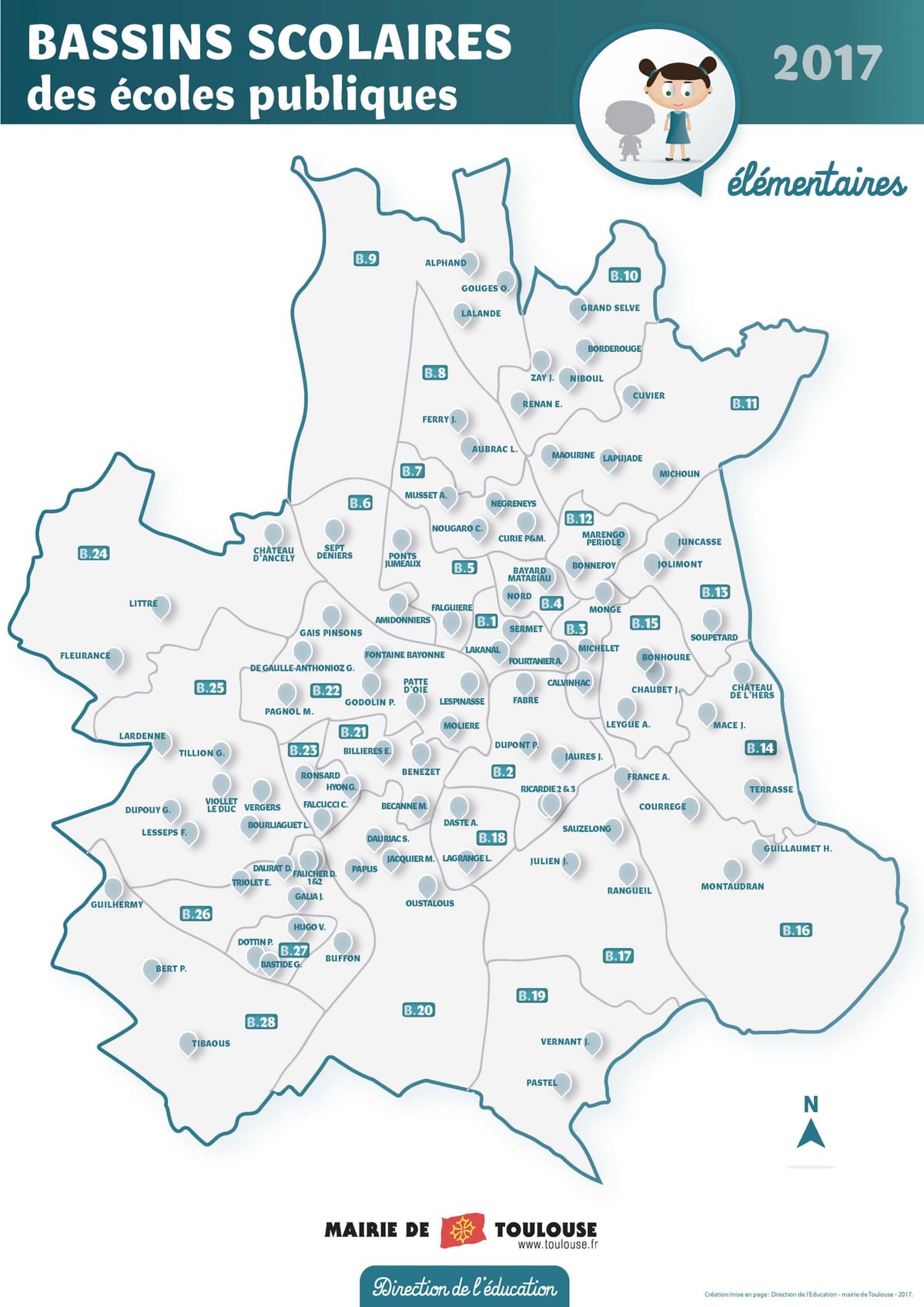 mapa tououse eskola