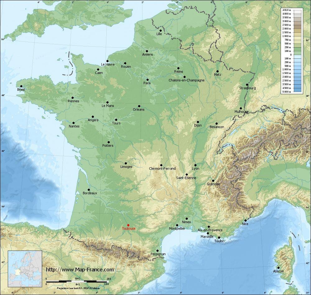 geografikoa mapa Tolosa