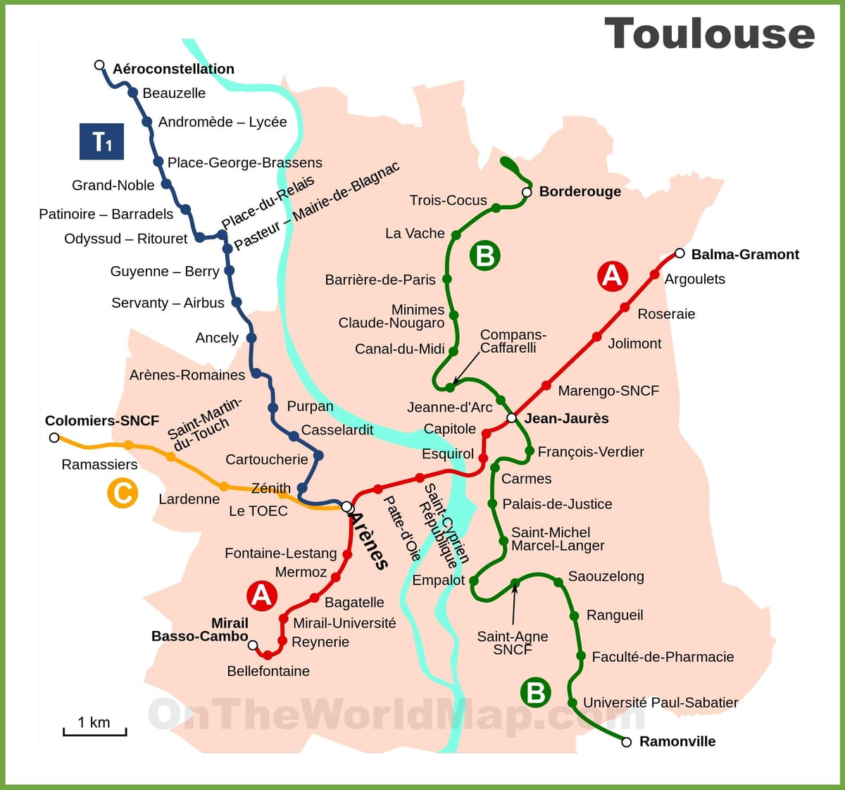Tolosa lurpeko mapa